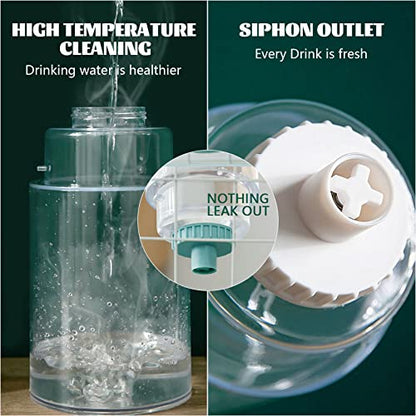 kathson 35oz Hanging Automatic Food Water Dispenser Gravity Pet Auto Feeder Waterer Set for Rabbit Cat Dog Chinchilla Ferret (Food and Water Dispenser)
