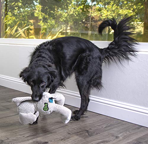 goDog Checkers Elephant Squeaky Plush Dog Toy, Chew Guard Technology - Gray, Large (Pack of 6) - color: Checkers - Elephant (Gray), size: Large (Pack of 6)