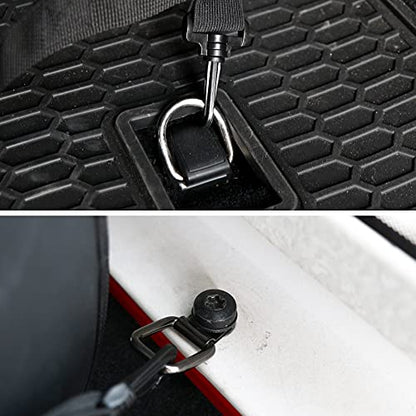 Pet Net Vehicle Safety Mesh Dog Barrier for Jeep Wrangler JK JL 4-Door 2007-2026, Fits Behind Rear Seat, Suitable for Medium, Large Pets, Easy to Install