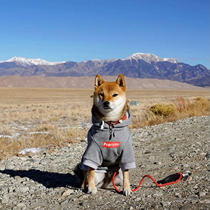 ChoChoCho Pup Dog Hoodie, Cat Hoodies - Stylish Streetwear Sweatshirt, Cotton Pet Clothing for Dog Cat Puppy Small Medium Large (5XL) - Gray - color: Pupreme, size: 5XL (Chest: 32.3''-36.6'' / Suggest: 89-139 lbs)