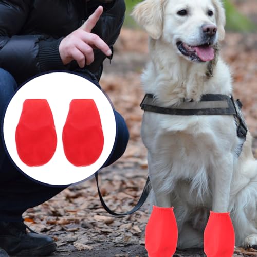 UKCOCO Waterproof Dog Boots Non-Slip Outdoor Pet Shoes Paw Protectors for Cats and Dogs Size L