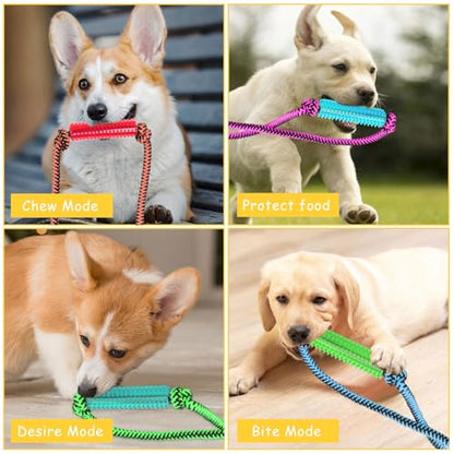 Interactive Dog Toys, Crate Training Aids for Puppies, Puppy Teething Toys,Peanut Butter Dog Food Treat Dispenser Toys (Green) - color: Green
