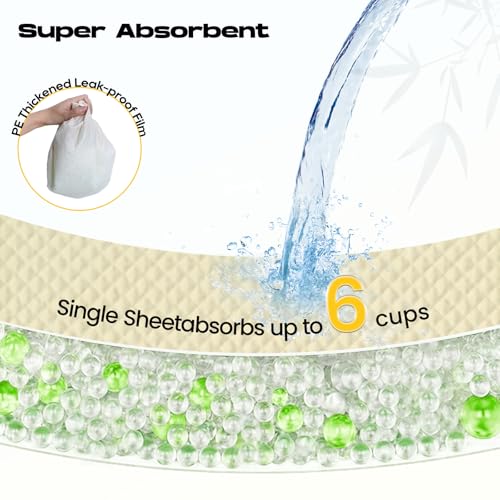 Puppy Pads 30 Count Small 22x22in Bamboo Training Pads Deodorizing Leakproof Quick Drying Dog Pee Pads Super Absorbent Disposable Pee Pads for Dogs Puppies, Doggie, Cats, Rabbits - size: 22*22(30 Count)