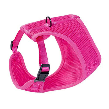 Mile High Life Step in Dog Harness for Small Dogs No Pull, Easy Get on Air Mesh Vest Harness, Adjustable Easy Closures Both Neck and Chest (Hot Pink, L Chest 21.6"-43.2") - color: Vest Harness Hot Pink, size: L Chest 21.6"-43.2"