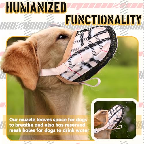Dog Muzzle Basket Air Muzzle for Large Dogs, Anti Chewing (Yellow, XL) - color: Yellow, size: XL