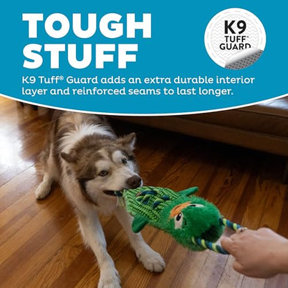 Outward Hound Ropiez Rope Interactive Dog Tug Toy for Tugging Squeaky Fun, 23.6 Inch Mallard, Green, Large - color: Ropiez Mallard