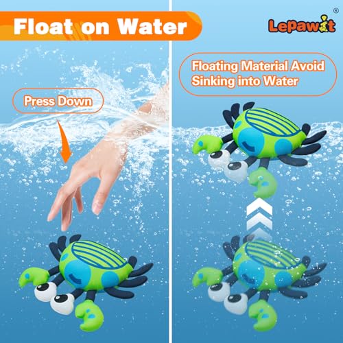 Squeaky Dog Toys, Floating Dog Toys for Indoor or Outward Play, Crab Interactive Dog Gifts for Small and Medium Dogs - style: F-Crab