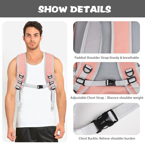 Cat Backpack Carrier,Pet Carrier Airline Approved for Small Dog Cat Puppy Kitten Bunny,Ventilated Mesh Design Animal Backpack for Hiking Camping Travel Bag (Pink) - color: Pink