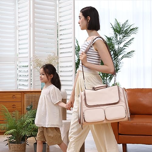 FUKUMARU Cat Carrier, 4 Mesh Windows Small Dog Carrier, 4 Storage Pockets Cat Travel Bag, Under 15 lb Airline Approved Pet Carrier, Rollable Cover for Nervous Cats, Pink - color: Pink