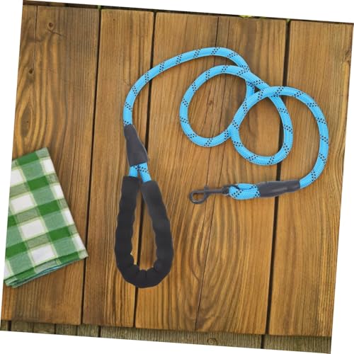 VILLCASE Heavy Duty Reflective Dog Leash with Padded Handle, 1.2cm X 150cm Nylon Rope for Outdoor Walking and Night Safety, Suitable for Small to Large Dogs