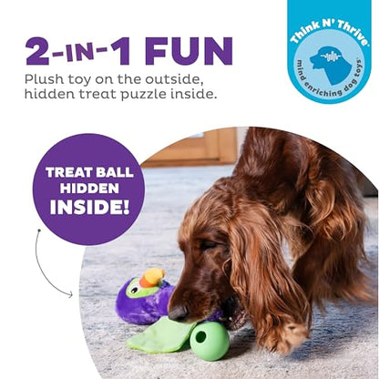 Outward Hound by Nina Ottosson Hide-Ablez Plush Dog Puzzle with Treat Ball, Toucan, Multicolored - color: Hide-Ablez Toucan