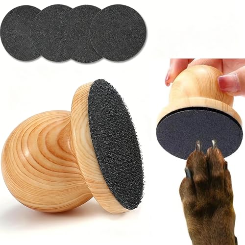 Dog Nail File, Scratch Pad for Dogs & Cats Nails, Gentle Grooming Tool | Includes 4 replaceable discs for gentle and effective claw care. Perfect alternative to traditional dog nail clippers
