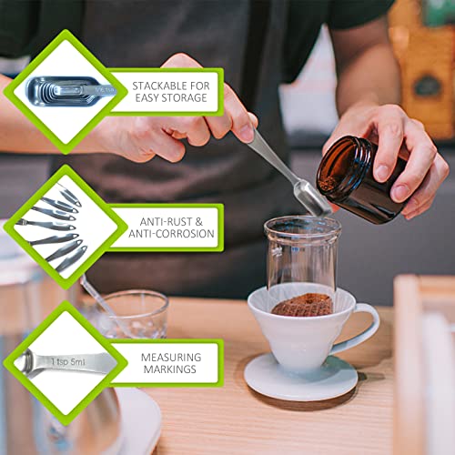 1PCS 3/4Teaspoon (3.75ml) Single Measuring Spoon, Individual Stainless Steel Long Handle Measure Tablespoon Only - size: 3/4tsp|1/4tbsp|3.75ml|1/8oz