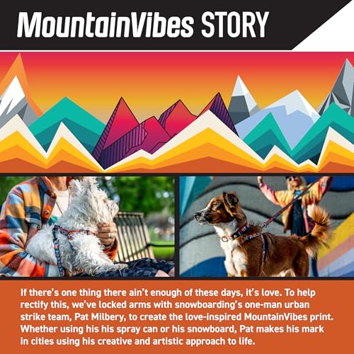 Wolfgang Heavy Duty, Adjustable Dog Collar with Quick Release Nylon Buckle for Walking & Training, MountainVibes Print, Small - color: MountainVibes Print, size: Small (5/8 Inch x 8-12 Inch)