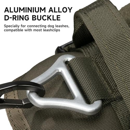 EXCELLENT ELITE SPANKER Tactical Dog Harness Patrol Harness Service Dog Vest Military Dog Vest Working Dog Vest with Handle(Ranger Green-S) - color: Ranger Green, size: S-(23.5 - 29.5")