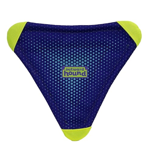 Outward Hound FlyFetch Flyer Dog Toy, Lightweight, Floats in Water, All Breeds, 10" x 11.2" - color: Flyer Purple
