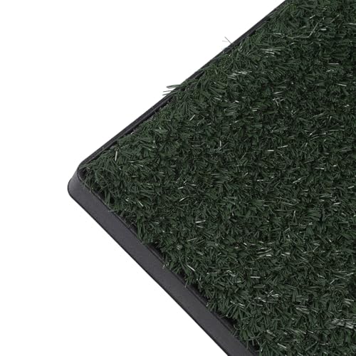 Reusable Puppy Training Potty Tray for Home, Pet Urine Pad, Indoor Grass Pipi Pads for Dogs (Small 12 Inch)
