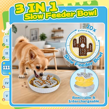 Forfon 10 Pack Complete Dog Puzzle Toy Set for All Breeds, Upgraded Enrichment Toys with Lick Mat & Slow Feeder Bowl, Suction Cup Design, Keeps Dogs Busy & Mentally Stimulated - color: Expert Dog Puzzle Toys