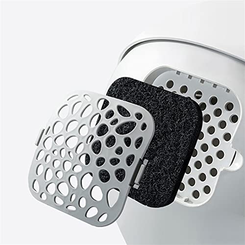 Dog Potty Training Toilet ﻿ Pet Cat Litter Box Tray Fully Enclosed Extra Large Toilet Nesting Training System Easy Cleaning Filter Pan Waterproof Space Capsule(A)