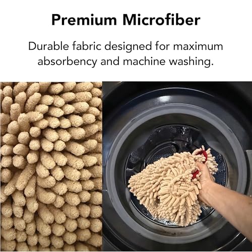 PRIDE AND GROOM The Towel – Thick, Soft, Super Absorbent Microfiber Towel for Dogs & Pets that is Quick Drying, Holds 7 Times its Weight in Water and Has Dual Pockets for Your Hands
