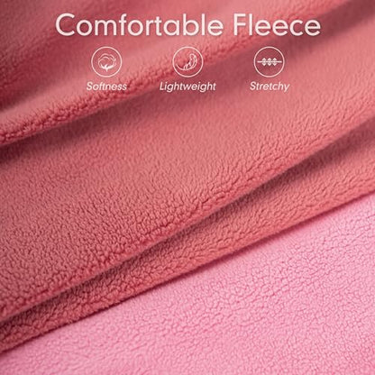 cyeollo 2 Pack Fleece Dog Sweater Vest Dog Sweatshirt Reflective Lightweight Doggie Clothes for Small Dogs Girl Pet Apparel, Pink & Fuschia S - color: Pink & Fuschia, size: Small