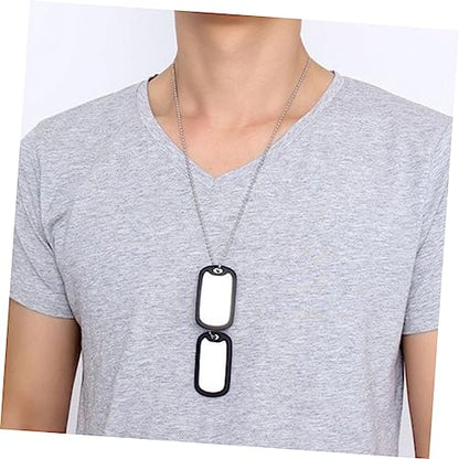 HEMOTON 2pcs Dog Tag Silencers Military Dog Tag Noise Dampeners Stretchy Silicone Id for