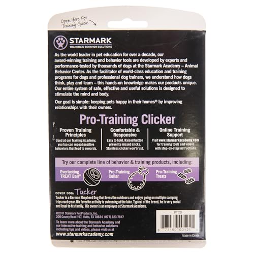 StarMark Black and Yellow Training Clicker with Yellow Wristband