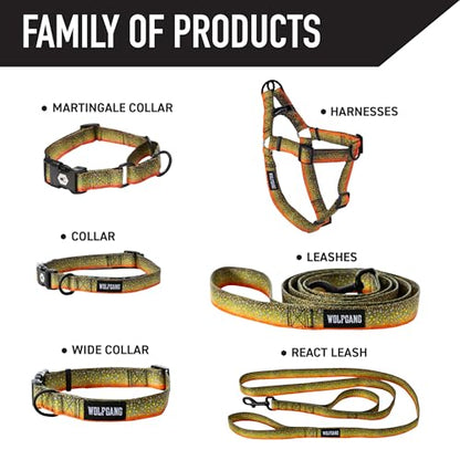 Wolfgang Heavy Duty, Adjustable Dog Collar with Quick Release Nylon Buckle for Walking & Training, BrookTrout Print, Small - color: BrookTrout Print, size: Small (5/8 Inch x 8-12 Inch)