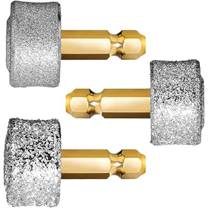 LUCKY TAIL - Dog Nail Grinder - Regular, Hard & Soft Replacement Head - Small & Large Dogs - Premium Quality - Diamond Tip Drill Bit - Professional Dog Nail Trimmers - Grooming Kit - 3 Pack - size: Three Pack