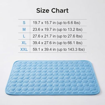 Dog Cooling Mat, 2026 Upgraded Pet Ice Silk Mat, Pet Cooling Mat Ice Silk Coolings Mats for Dogs & Cats, with Non-Slip & Foldable Summer Reusable Pets Cool Mats (Coffee, M-24×20") - color: Coffee, size: M-24"×20"