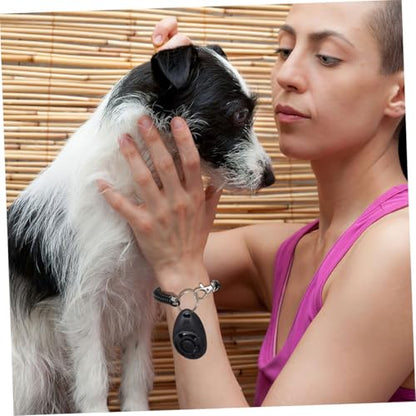 LIOOBO 2pcs Dog Training Clicker with Wrist Strap Portable Pet Behavior Training Tool for All Breeds Loud Sound Clickers for Dog