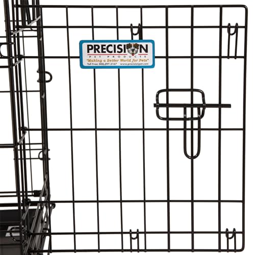 Precision Pet Products One Door Provalue Wire Dog Crate, 24 Inch, For Pets 15-30 lbs, With 5-Point Locking System - size: 24"L x 18"W x 19"H