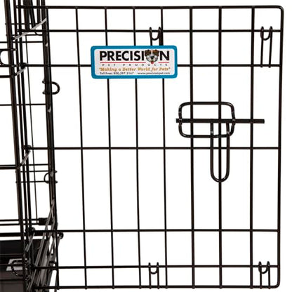 Precision Pet Products One Door Provalue Wire Dog Crate, 24 Inch, For Pets 15-30 lbs, With 5-Point Locking System - size: 24"L x 18"W x 19"H