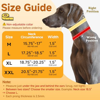 Mayerzon Martingale No Pull Collar for Medium Large Dogs, Walking Training Collar for Dogs German Shepherd Boxer Rottweiler That Pull, Reflective, with 360° Swivel Ring and Release Buckle(XL, Black) - size: X-Large,2.5mm,18.75"-20.25"Neck