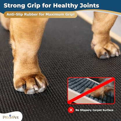 Dog Ramp for Couch – Non-Slip, Sturdy Build Foldable Wooden Dog Ramp – Supports up to 200 lbs – 7 Adjustable Heights (14"–20.5") – Enhanced Stability – Birchwood Pet Ramp for Small Dogs – Natural - color: Natural