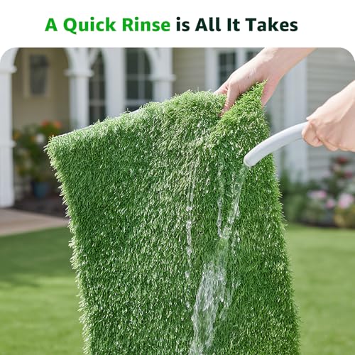 Artificial Grass Pad for Dogs Potty: 45.2x27.5 Inches Fake Grass for Dogs Puppy Potty Training to Pee and Poop on Balcony, Backyard, Patio, Apartment - Protect Floor and Furnitures, 2X Faster Drainage - size: XXXL-45.2"x27.5"