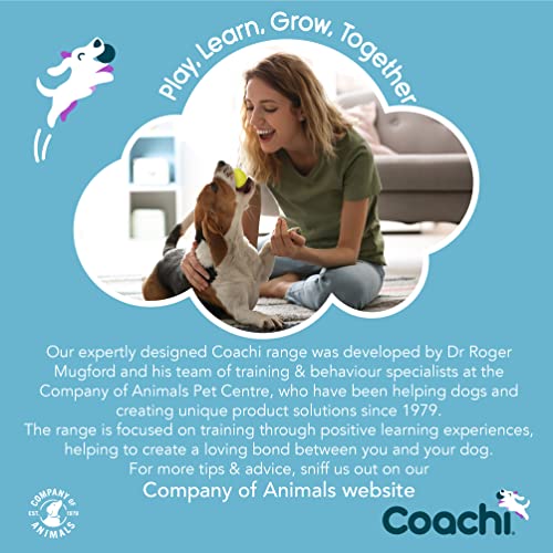 Coachi Tuggi Helix - Interactive Dog Toy for Tug of War & Play. Strong & Lightweight, Stretchy Bungee Handle, Reward Training, Interrupting Biting & Chewing, Ideal for Agility & Suitable for Puppies - style: Tuggi Helix