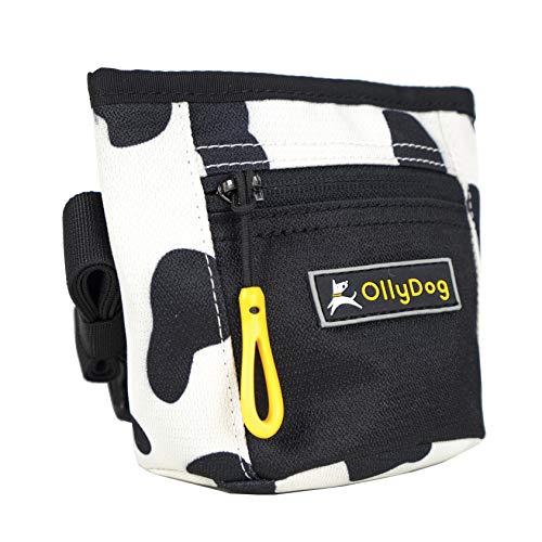 OllyDog Goodie Treat Bag, Dog Treat Pouch, Waist Belt Clip for Hands-Free Training, Magnetic Closure, Dog Training and Behavior Aids, Three Ways to Wear (Moon Shadows) - color: XMoon Shadow