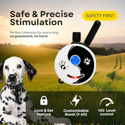 E-Collar ET-300 / ET-302 Dog Training Collar System with Remote - 1/2 Mile Range - Waterproof, Vibration, Sensation - Includes eOutletDeals Pet Towel (1 Dog System - ET-300 Zen) - size: 1 Dog System - ET-300 ZEN