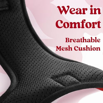 rabbitgoo Dog Harness Small Sized, No Pull Pet Harness with 3 Buckles, Adjustable Soft Padded Vest with Control Handle, Walking Reflective Pet Vest for Small Dogs, Red, S - color: Red, size: Small