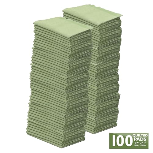 Four Paws Wee-Wee Superior Performance Bamboo Pee Pads for Dogs, Earth Friendly Dog & Puppy Potty Training Pads, Crate Liners, Housebreaking Supplies, 22" x 23" (100 Count) - size: 100 Count