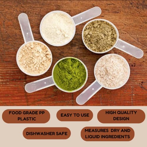 Long Handle Measuring Scoop - 2 Cup 16oz Opaque Spoon Single | Long handle plastic measuring scoop, Food grade BPA free polypropylene plastic, Perfect for kitchen baking pet food & powders - size: 500 cc | 2 Cup | 1 Pint | 16 Fl Oz.