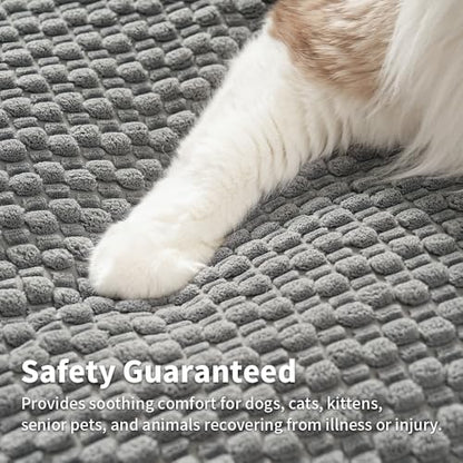 SOMAHE Cat Beds Flat Cat Bed Mat, Premium Plush Cat Mat with Non-Slip Bottom, 1.2" Thick All-Season Kneading Cushion, Machine Washable Anti-Static Pet Bed 15×23Inch, Grey - color: Grey, size: 23"L x 15"W x 1.2"Th