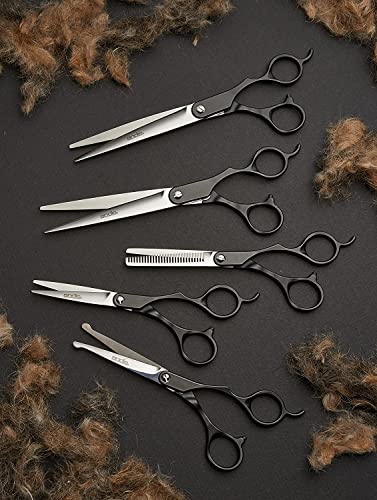 Andis Premium 6.25" Straight Shear - Left Handed Professional Dog and Cat Grooming