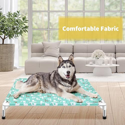 Elevated Dog Bed Pet cot for Large Dogs, Indoor and Outdoor Use for Large Pets - size: Large