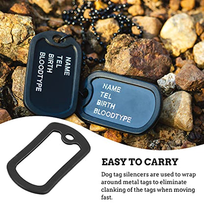 12pcs Dog Rubber tag Silencer Dog tag Cover id Silencer Silicone
