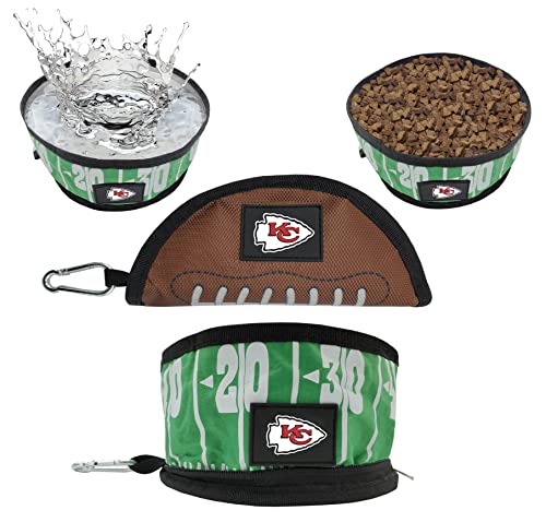 Pets First NFL Collapsible Pet Bowl - color: Kansas City Chiefs, style: 1 Pack
