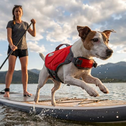 Outward Hound Dawson Swim Red Dog Life Jacket, Small - color: Red, size: Small (Chest Girth: 16"-20")