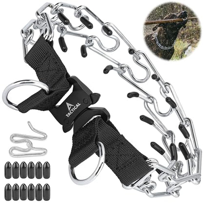 DEYACE Quick Release Dog Training Collar Adjustable Stainless Steel Collar for Small Medium Large Dog (Black, S Neck Girth 11.2"-14.5") - color: Black, size: S Neck Girth 11.2"-14.5"