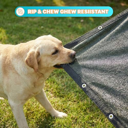 ShadeMart 4' x 5' Black Dog Kennel Shade Cover, 90% UV Block Shade Cloth, Mesh Tarp with Grommets for Dog Playpen, Dog Pen, Dog Run, Dog Crate, Fence Privacy Screen (We Make Custom Size) - color: Black, size: 0 4' X 0 5'